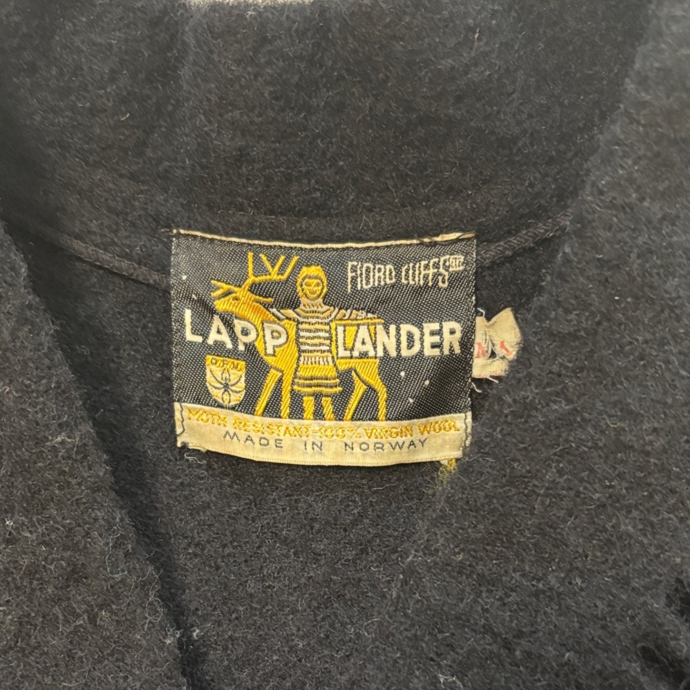 Vintage Lapp lander fringe 100% wool sweater made in Norway - Picture 12 of 13